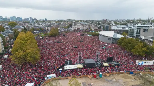 amsterdamda gazzeye destek mitingi VAqUuwvf