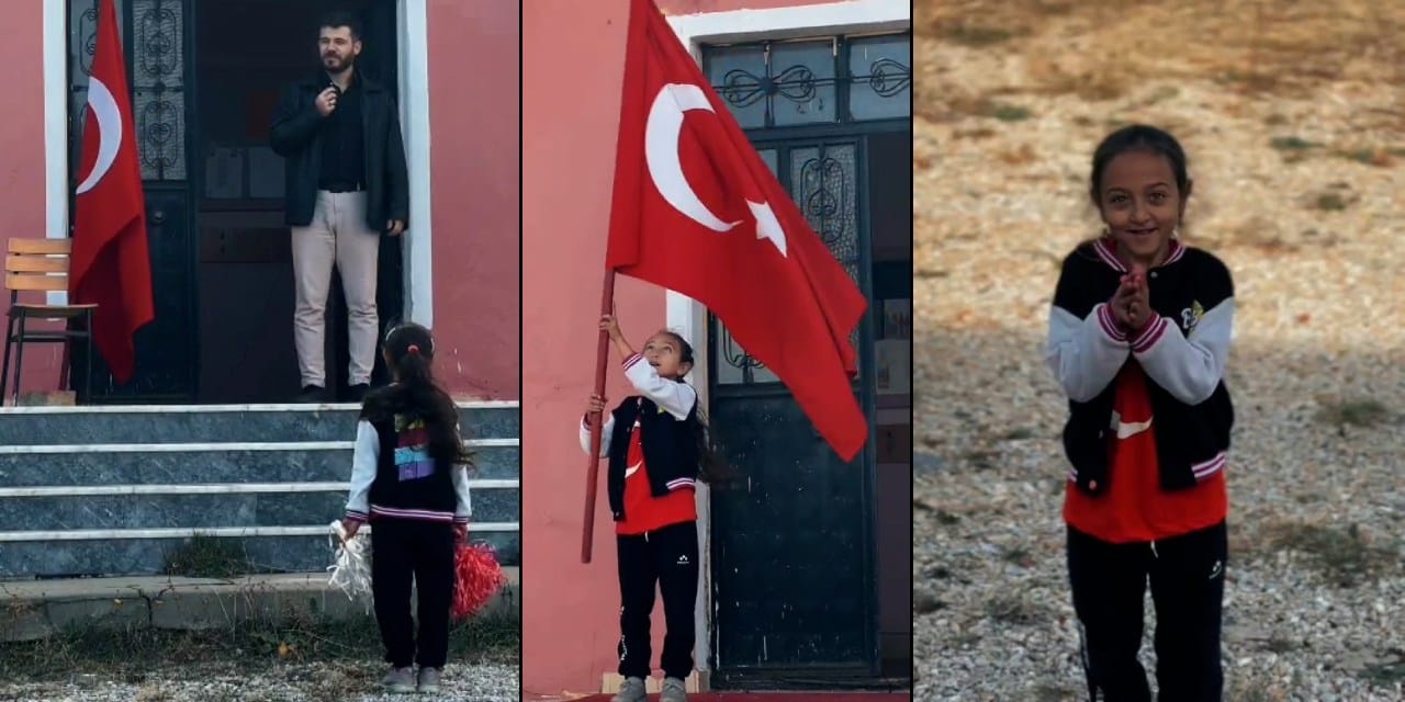 bir ogrencili okulda cumhuriyet bayrami kutlamasi D3tVWN8O.jpg