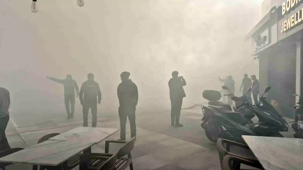 Bodrum’da Yangın Paniği